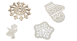 Игрушки к Новому Году из фанеры.